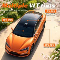 Película de Nanocerámica ITO Avanzada para Ventanas, 69% VLT, Tinte Solar de Alta Definición para Parabrisas de Tesla