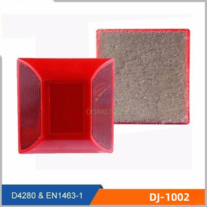 Trafik araba kedi gözler beyaz/sarı/kırmızı reflektör kedi gözler yol damızlık plastik kırmızı kedi göz - Product Image 4