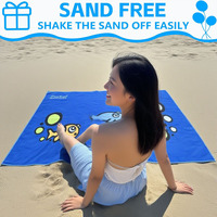 Wholesale 70**180CM Sand Free Quick-dry Towel Custom Sublimation Lightweight Beach Towel With Logo