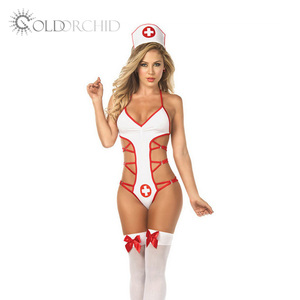 Biancheria intima calda della Babydoll della biancheria <span class=keywords><strong>Sexy</strong></span> delle donne Mature uniformi dell'infermiera - Product Image 2