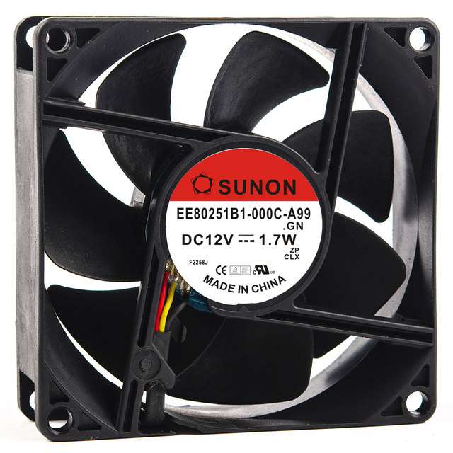 SUNON EE80251B1/2/3-000C-A99 DC12V 1.7W 80*80*25MM 8025 8CM Original Brand New Maglev Silent Chassis Cooling Fan