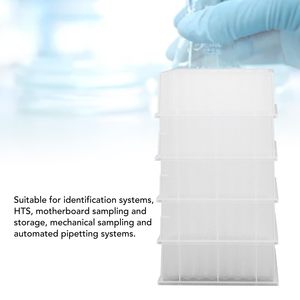 แผ่นเก็บตัวอย่างแบบหลุมลึก 0.5 มล. 96 หลุม ก้นกลม ใส PP เป็นมิตรกับสิ่งแวดล้อม XZ LAB SUPPLIES - Product Image 3