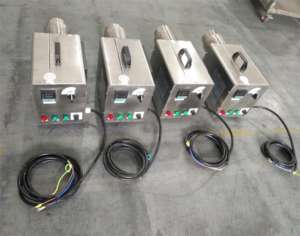 China Hersteller liefern 3KW 220V 380V Elektro Industrie Niedriger Preis Kleines tragbares Einphasen-Heißluft heizungs gebläse - Product Image 4