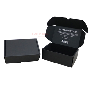 Custom Logo Printed E-Flute <strong>Black</strong> Mailer <strong>Box</strong> Eco Friendly Empty Free Design Shipping Boxes Large Paper Packaging <strong>Box</strong> - Product Image 2