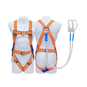 ชุดสายรัดนิรภัยแบบเต็มตัวห้าจุดสำหรับปีนเขา ยี่ห้อ CE European Fall Protection ผลิตจากโพลีเอสเตอร์และสแตนเลส - Product Image 6