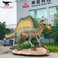 Modèle de dinosaure animatronique Spinosaurus grandeur nature, jouet en métal télécommandé pour enfants, pour parcs à thème et centres commerciaux