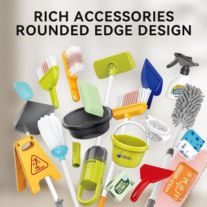 बहु-शैली शैक्षिक पूर्वस्कूली नाटक सिमुलेशन घर बच्चों खिलौना सफाई गाड़ी उपकरण वैक्यूम क्लीनर के साथ सेट - Product Image 4