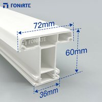 Profils en plastique Upvc Windows d'extrusion de fenêtre de PVC favorable à l'environnement de 60MM