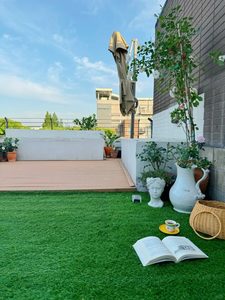 Césped Artificial para Exteriores, Césped Sintético, Alfombra Verde, Aspecto Natural, Tacto Realista - Product Image 4