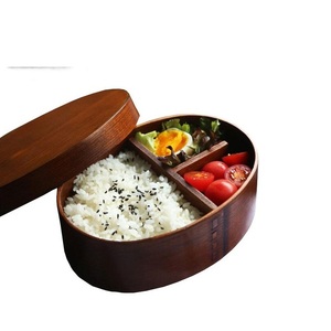 100% Real wood lunch box for office and school handmade polished best wooden lunch box for hot selling product