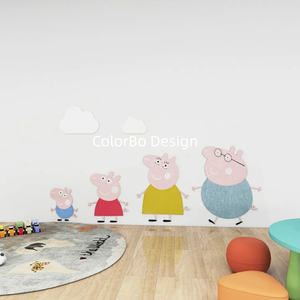 แผงผนังเล็กๆรูปหมู<span class=keywords><strong>น้อย</strong></span>จอร์จเป็นมิตรต่อสิ่งแวดล้อมทันสมัยสำหรับตกแต่งห้องของเด็ก - Product Image 4