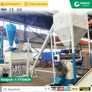 Gemco tự động công nghiệp Lợn Gia súc thức ăn làm cho máy chăn nuôi thức ăn chăn nuôi dây chuyền sản xuất để bán - Product Image 3