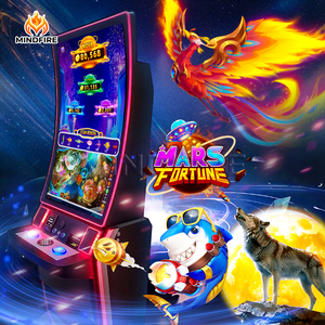 Machine de jeu en ligne à écran tactile incurvé vertical de 43 pouces, fonctionnant avec des pièces de monnaie, de la série JP Mars Fortune, pour salle de jeux aux États-Unis. - Product Image 1
