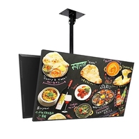 Panneaux de menu électroniques dynamiques promotionnels QSR muraux de 32 pouces pour l'intérieur, affichage publicitaire numérique pour restaurant