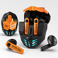 Nouveaux écouteurs sportifs sans fil tendance style Mecha, audio stéréo à faible latence, longue autonomie, écouteurs légers pour jeux, musique et appels