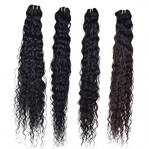 100% Extensiones de cabello humano de templo indio rizado negro natural sin procesar Ondas profundas sueltas sin enredos-Precio - Product Image 1