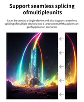 Écran LED mobile d'intérieur P1.53/P1.86 empilable vertical avec cadre KT et animation pour magasins de détail et éducation, garantie 3 ans