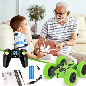 Double Sided Remote Control 360 Rotating Vehicles 360 Flips RC Car 4WD Stunt Cars Kid Children Car Toy