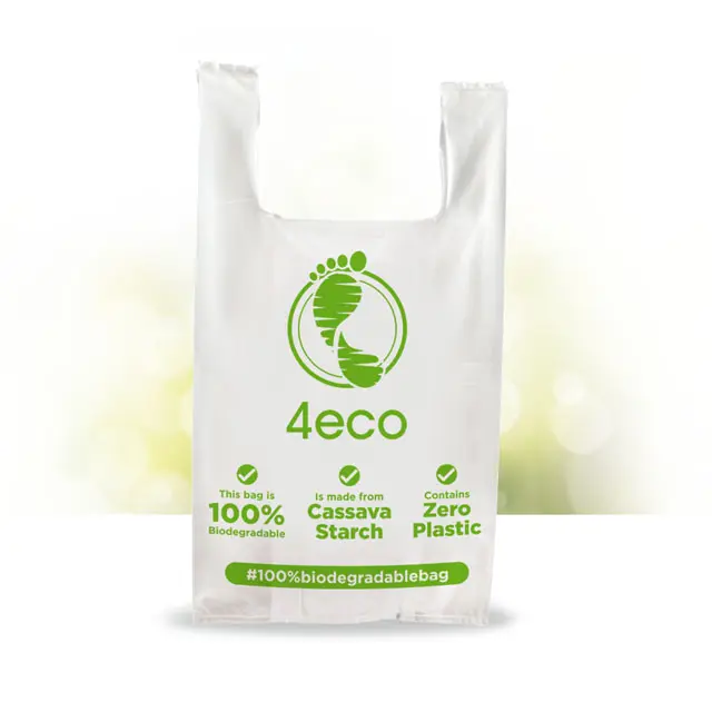 wholesale 100% biodegradable carry bags non plastic shopping bags