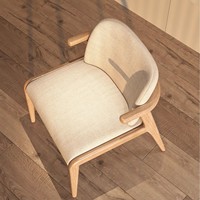 Chaise de bureau et de salle à manger en bois massif de style nordique moderne, minimaliste, rembourrée, confortable, pour usage commercial et domestique