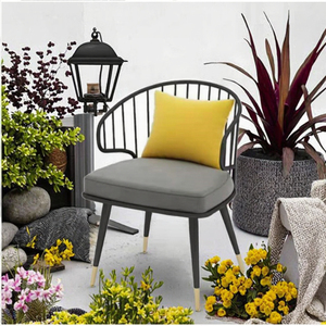 Light Luxury Dining Chair Set for Courtyard Balcony & Home-Adjustable Metal Iron Frame Modern Design INDIAN BRAND - Product Image 6