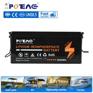 Batterie 12,8 V 300 Ah 3840 Wh, batterie au phosphate de fer et de lithium 12 V, stockage d'énergie, IP67 pour solaire/camping-car, charge/décharge 200 A, LL-128300 H - Product Image 2