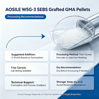 Boulchége de progrès technique : Compatibilisant AOSILE W5G-3 SEBS-g-GMA pour alliages PET/PBT/PC, polymère époxy-réactif fonctionnelisé