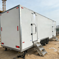Toilettes mobiles à installation instantanée : unités portables de style conteneur haut de gamme pour les événements en plein air et les chantiers