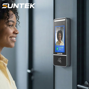 Terminal de reconnaissance faciale Linux <span class=keywords><strong>OS</strong></span> 5 pouces pour la gestion du temps et des présences avec lecteur de veine palmaire et de lecteur d'empreintes digitales en option - Product Image 1