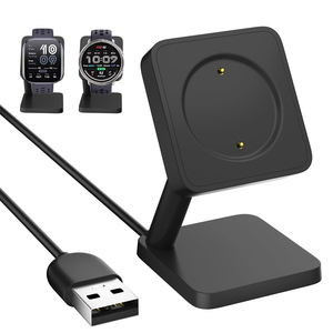Base de Carga Magnética USB Negra de <span class=keywords><strong>3</strong></span>.<span class=keywords><strong>3</strong></span> Pies para Relojes Inteligentes <span class=keywords><strong>Amazfit</strong></span> GTR 4, <span class=keywords><strong>GTS</strong></span> 4, <span class=keywords><strong>3</strong></span>, T-Rex2, Cables de Carga - Product Image 1