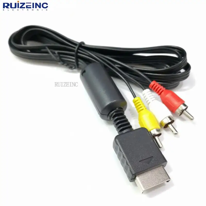 1.8M for PS2 AV Cable Line Audio Video component Cables Cord Wire 3 RCA TV Lead for PS1/PS2/PS3 Game Console AV Cable