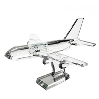 Nouvel Arrivage en Gros : Modèle d'Avion 3D en Cristal K9 au Design Attrayant, Taille Personnalisable, Emballage Cadeau pour Club de Fans de Modèles