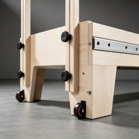 Machine de Pilates Reformer en bois massif à prix d'usine avec boîte de rangement et planche de saut pour studio