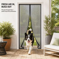 Moustiquaire magnétique moderne pour porte et fenêtre, 100% polyester, tailles personnalisées, usage domestique, vente en gros, OEM, ODM