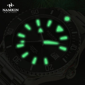 1Customized Luxury Men's Stainless Steel Mechanical Watch Water Resistant Pointer Dial <b>Chronograph</b> Fashion Hangzhou Movement - Product Image 4