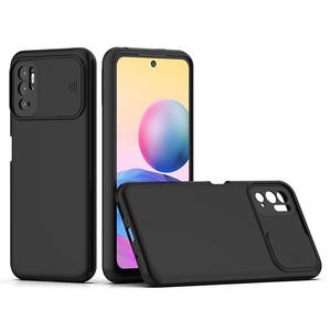 Custodia per telefono rigido in pelle con rivestimento in olio per caramelle opache per PC con Frost per <span class=keywords><strong>RedMi</strong></span> Note <span class=keywords><strong>10</strong></span> 5G <span class=keywords><strong>Cover</strong></span> posteriore con finestra scorrevole di protezione per fotocamera - Product Image 2