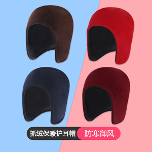 Gorro de lana Lei Feng de doble capa, grueso y cálido, para invierno, ciclismo al aire libre, protección para los oídos, para personas mayores, para dormir - Product Image 5