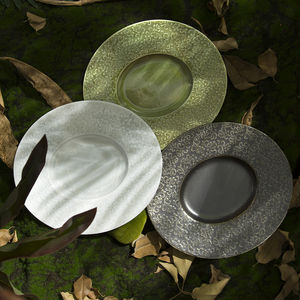 Fabrika doğrudan toptan 11.5 inç kabartmalı desen siyah seramik porselen hizmet Oval deniz ürünleri için yemek tabakları restoran - Product Image 2