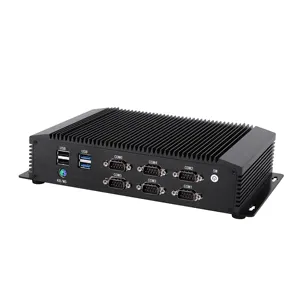Rugged Vehicle Computer For Extreme Conditions Powerful Cpu I7 10710U with 16GB RAM 512GB SSD, 8xUSB,6xCOM RS232 RS422 RS485