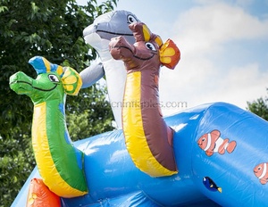 Maison gonflable de <span class=keywords><strong>rebond</strong></span> du monde marin d'Orient Inflatables avec la glissière avant - Product Image 3
