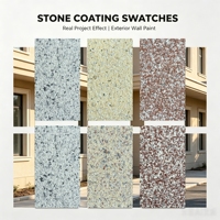 Peinture liquide multi-couleurs effet sable dans l'eau, revêtement granitique pour la rénovation des murs extérieurs de villas – Approvisionnement direct usine