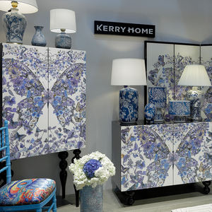 Écran pliant en <span class=keywords><strong>bois</strong></span> massif de cloison rétro chinoise moderne avec des techniques imprimées pour la décoration de salon - Product Image 6