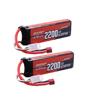 שמש פמוט 11.1V 1100mAh סוללת 3S Lipo 35C חבילה רכה עם תקע JST עבור RC מטוס ארבע מטוסים מסוק מזל""ט FPV תחרות תחביב