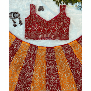 <b>Beautiful</b> Sequence Work Party Wear Lehenga Choli Traditional Chinese Clothing - Product Image 1