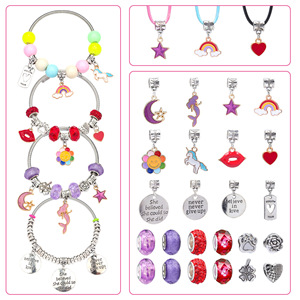 Set de Accesorios para Hacer Joyería DIY para Niñas, Cuentas de Arcilla Polimérica, Kits para Hacer Pulseras con Caja de Joyería - Product Image 2
