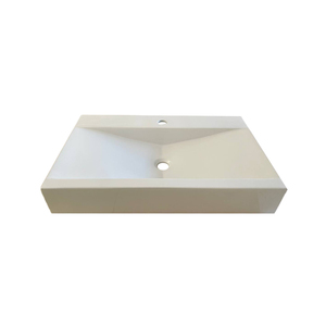 Lavabo da Appoggio in Porcellana Effetto Marmo 70.5x44.5cm, Design Moderno e Tradizionale per Hotel e Casa, Stile Rustico - La46 - Product Image 1