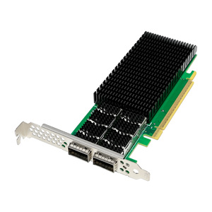 การ์ดเชื่อมต่อเครือข่าย QSFP56 10กิกะบิตการ์ดอีเธอร์เน็ตความเร็ว PCIe 4.0x16คู่200g - Product Image 2