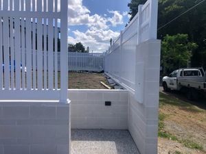 Haute qualité PVC Semi intimité clôture coupe-vent extérieur jardin balcon barrière décor échantillons gratuits 4 'x 8' blanc haut plat <span class=keywords><strong>piquet</strong></span> 3824 - Product Image 5