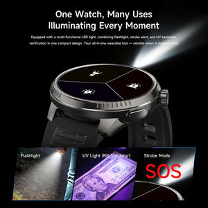 Montres intelligentes DS6 avec écran tactile de 1,46 pouce, suivi d'activité physique, GPS, SOS, lampe de poche, notifications de messages pour hommes, fitness en plein air - Product Image 2