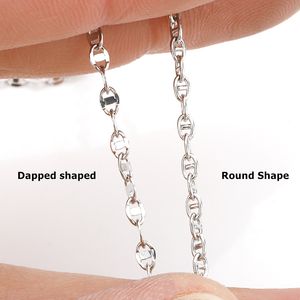 אופנה 304 נירוסטה מרינר שרשרת סיטונאי עבור תכשיטי צמיד נשים ביצוע שרשרת זהב 18K - Product Image 2